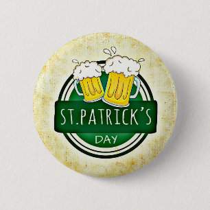 St.Patrick's Day Bier Button