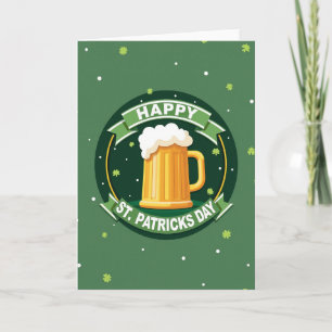 St. Patricks Day Bier Cheers Karte