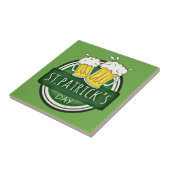 St. Patrick's Day, Bier Tasse, Irish Green Fliese (Seite)