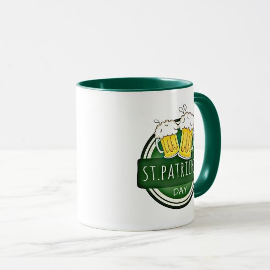 St. Patrick's Day, Bier Tasse, Irish Green Tasse (VorderseiteRechts)