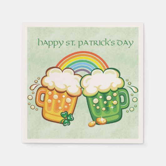 St. Patrick's Day, Bier Tasse Serviette (Vorderseite)