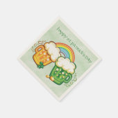 St. Patrick's Day, Bier Tasse Serviette (Ecke)