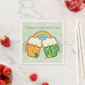 St. Patrick's Day, Bier Tasse Serviette (Beispiel)