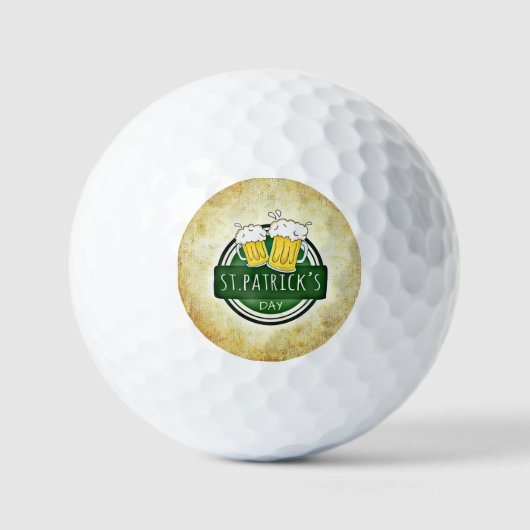 St. Patrick's Day Biere Golfball (Vorderseite)