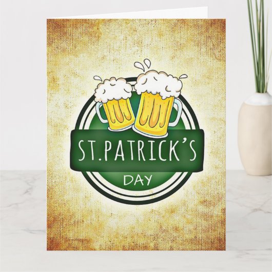 St. Patrick's Day Biere Karte (Vorderseite)