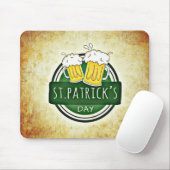 St. Patrick's Day Biere Mousepad (Mit Mouse)