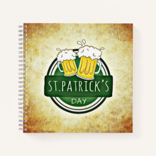St. Patrick's Day Biere Notizblock