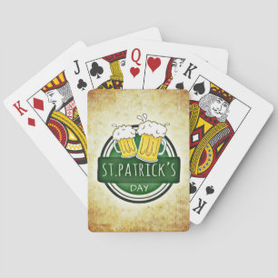 St. Patrick's Day Biere Spielkarten