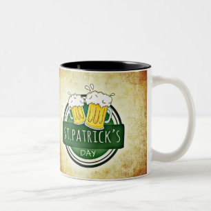 St. Patrick's Day Biere Zweifarbige Tasse