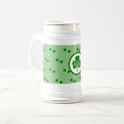 St. Patrick's Day Bierglas (Vorderseite Links)