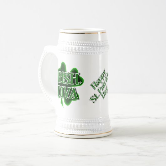 St. Patrick's Day Bierglas (Vorderseite Links)