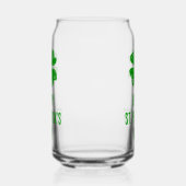 St. Patricks Day Bierglas mit Glücksklee Dosenglas (Links)