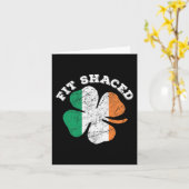 St. Patrick's Day Bierspiskey Drinking Fit Shaced Karte (Gelbe Blume)