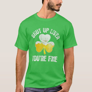 St Patrick's Day Biertrinkt - Halt die Leber! T-Shirt