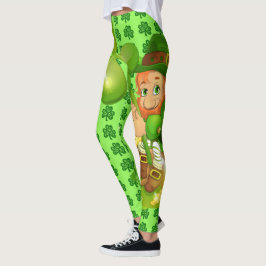 St Patrick's Day Big Leprechaun Leggings