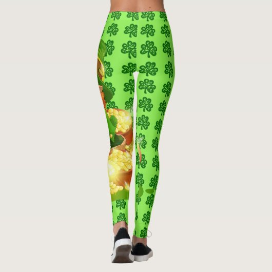 St Patrick's Day Big Leprechaun Leggings (Rückseite)