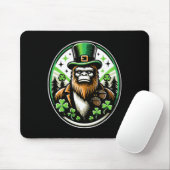 St. Patrick's Day Bigfoot Leprechaun Sasquatch Iri Mousepad (Mit Mouse)