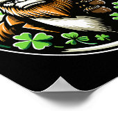 St. Patrick's Day Bigfoot Leprechaun Sasquatch Iri Poster (Ecke)