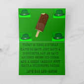 ST Patrick's Day Birthday Cake Card Karte (Innenseite)