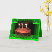 ST Patrick's Day Birthday Cake Card Karte (Gelbe Blume)