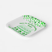 St Patrick's Day Birthday Cake Custom Candles Pappteller (Gewinkelt)