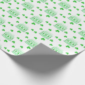 St. Patrick's Day Birthday Cake Pattern Geschenkpapier (Ecke)