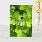 St. Patricks Day Birthday Karte (Gelbe Blume)