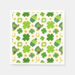 St. Patrick's Day Birthday Lucky Kleeblatts Patter Serviette