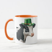 St. Patrick's Day Black and White Cow Tasse (Links)