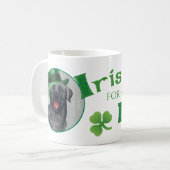 St. Patrick's Day Black Lab Kaffeetasse (Vorderseite Links)