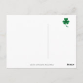 St. Patrick's Day Black Labrador Puppy Postkarte (Rückseite)