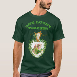 St Patricks Day Blarney Castle Irish Lucky Teacher T-Shirt