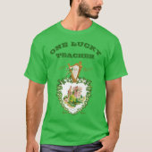 St Patricks Day Blarney Castle Irish Lucky Teacher T-Shirt (Vorderseite)