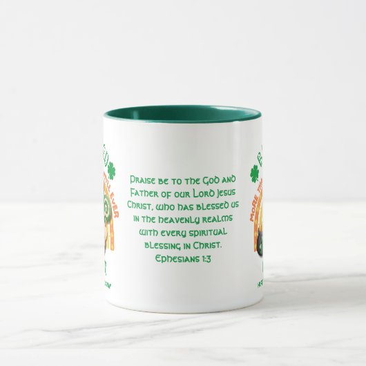 St Patrick's Day BLESSED Irish Gnome Christlich Tasse (Zentrum)