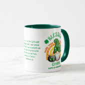 St Patrick's Day BLESSED Irish Gnome Christlich Tasse (VorderseiteRechts)