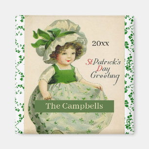 St. Patrick's Day Blumenvliesmagnet Magnet