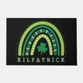 St. Patrick's Day Boho Rainbow Kleeblatt Fußmatte (Vorderseite)
