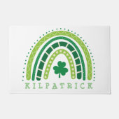 St. Patrick's Day Boho Rainbow Kleeblatt Fußmatte (Vorderseite)