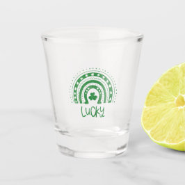 St.Patrick's Day Boho Regenbogen Glück Glas