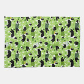St. Patrick's Day Border Collie Pattern Geschirrtuch (Horizontal)