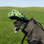 St. Patrick's Day Border Collie Pattern Golf Headcover (In SItu)