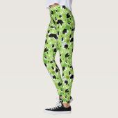 St. Patrick's Day Border Collie Pattern Leggings (Links)