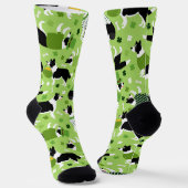 St. Patrick's Day Border Collie Pattern Socken (Gewinkelt)