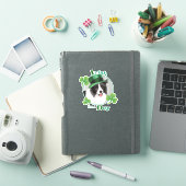 St. Patrick's Day Border Collie Vinyl Sticker (iPad Hülle)