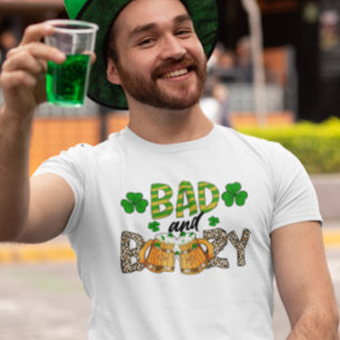 St. Patrick's Day Böser und Besoffener Bär Lustig T-Shirt