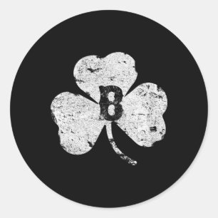 St. Patricks Day Boston abgenutztes irisches Kleeb Runder Aufkleber