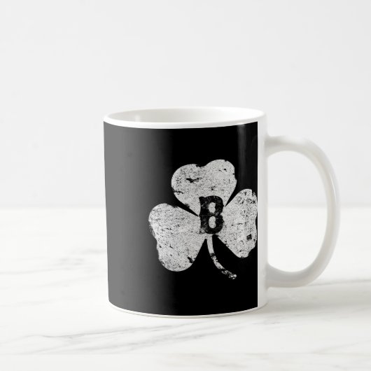 St. Patricks Day Boston bedrucktes irisches Kleebl Kaffeetasse (Rechts)
