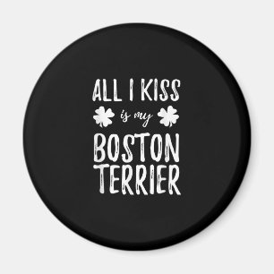 St Patricks Day Boston Terrier Dog Mom Funny Irish Magnet