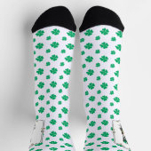 St Patrick's Day Boston Terrier Dog (schwarz) Funn Socken (Oben)