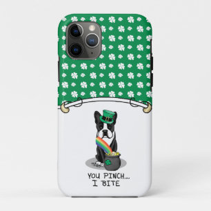 St. Patrick's Day Boston Terrier Dog (schwarz) Nie Case-Mate iPhone Hülle